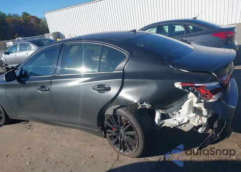 2018 Infiniti Q50 3.0T Red Sport 400 z USA, uszkodzony, nr VIN JN1FV7AR5JM700157